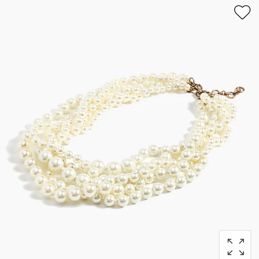 J Crew Pearl Twisted Hammock Necklace - NWT